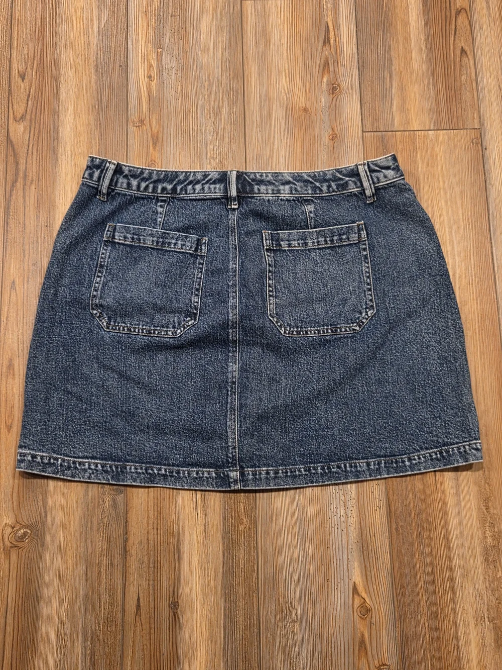 Lane Bryant Dark Indigo Denim Mini Skirt